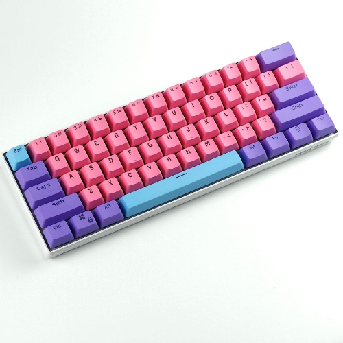 61 Key Layout OEM Profile PBT Thick Keycaps(Keycaps only) for 60% Mechanical Keyboard for Anne PRO2,Ducly one 2 Mini,RK61,GANSS ALT61,IKBC