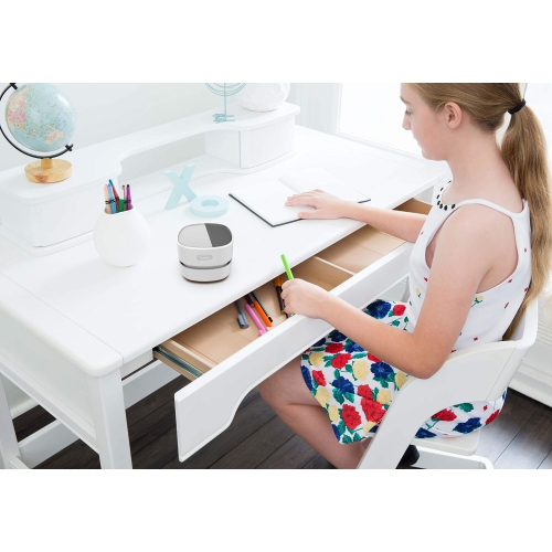 ODISTAR Desktop Vacuum Cleaner, Mini Table dust Sweeper Energy Saving,High Endurance up to 400 mins,Cordless&360º Rotatable