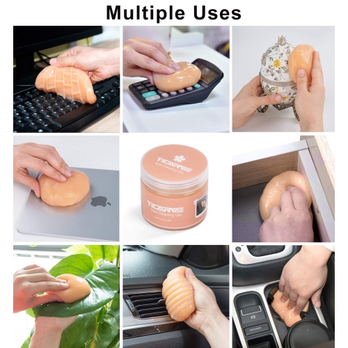 TICARVE Cleaning Gel for Car Detailing Putty Cleaning Putty Gel Auto Detailing Tools Car Interior Cleaner Dust Cleaning Mud