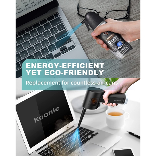Cordless Air Duster, Battery Operated Computer Cleaning Duster, Portable Replaces Compressed Air Cans,10W Fast Charging, 6000mAh, Powerful 33000 RPM,