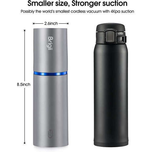 Mini-aspirateur Brigii, plumeau pneumatique et pompe manuelle 3-en-1, petit aspirateur à main sans fil, rechargeable par USB, bureau facile à nettoyer