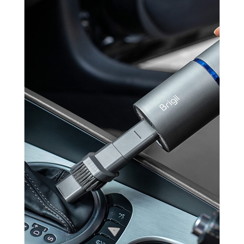 Mini-aspirateur Brigii, plumeau pneumatique et pompe manuelle 3-en-1, petit aspirateur à main sans fil, rechargeable par USB, bureau facile à nettoyer