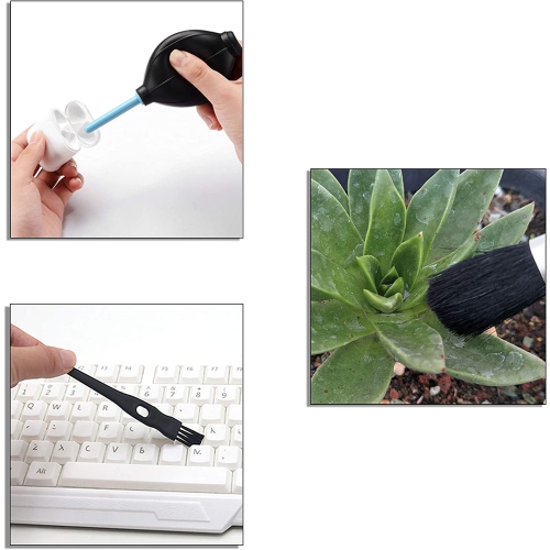 Trousse de nettoyage pour clavier Camkix – 1 mini brosse, 1 brosse de nettoyage, 1 enlève-clavier, 1 souffleur d'air et 1 caillot de nettoyage
