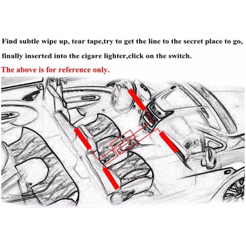 Car LED Strip Light, Uniwit 4 Pcs 48 LED Multicolor Music Car Interior Atmosphere Lights,USB LED Strip for Car TV Home with Sound Active