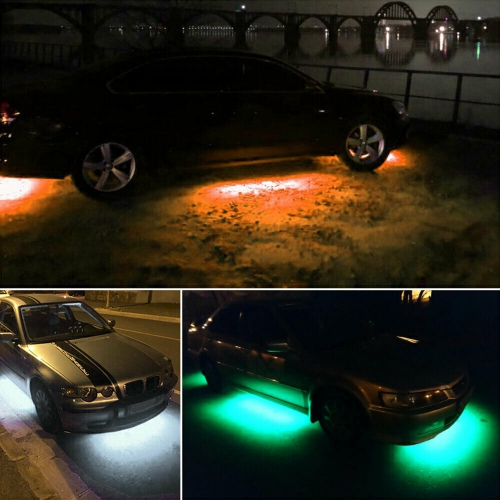 navor Underglow Ligts, Music Car LED Light Strips, Bluetooth App Control RGB Neon Strip Lights Kit with Sound Active Function