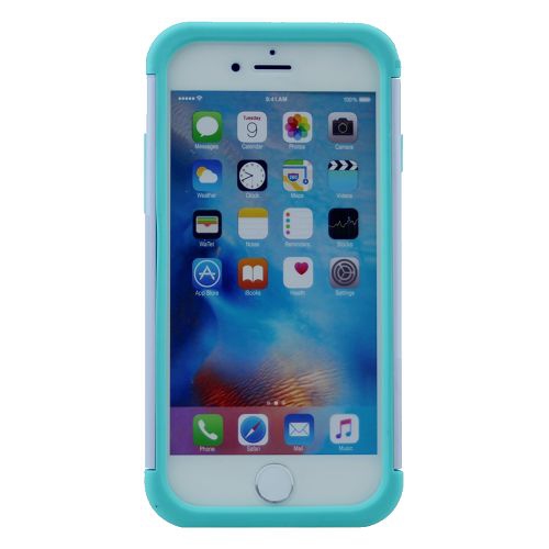 TopSave Coque de protection Bling Diamond Defender Coque de protection 2 en 1 TPU PC Impact Antichoc Armor Glitter Back Case pour Iphone 7/8 Plus, 04