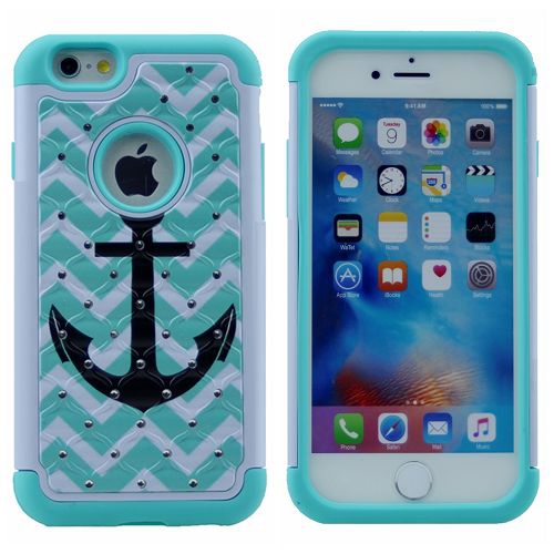 TopSave Coque de protection Bling Diamond Defender Coque de protection 2 en 1 TPU PC Impact Antichoc Armor Glitter Back Case pour Iphone 7/8 Plus, 04