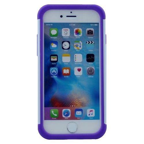 TopSave Bling Diamond Defender – Étui de protection 2-en-1 en TPUR antichoc avec protection antichoc et étui en polycarbonate pour iPhone 6/6s plus,