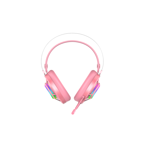 Dareu Gaming Headset for PS4 PC Laptop Headset with Microphone Headphone with LED light Volume Control Pink