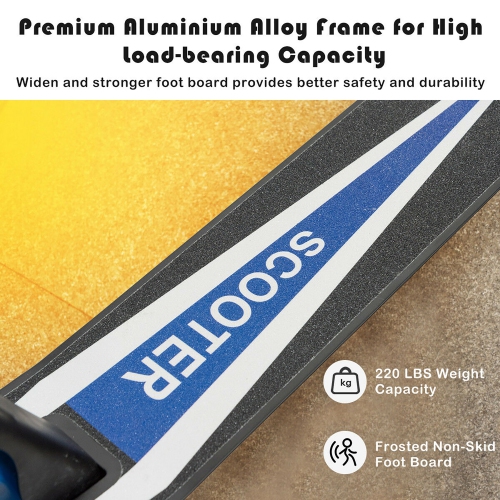 Goplus Folding Sports Kick Scooter w/LED Wheels for Kids Teens