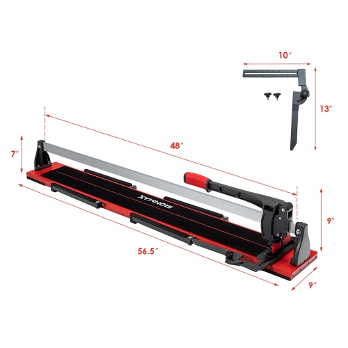 IronMax 48'' Manual Tile Cutter Porcelain Cutter Machine Tungsten Carbide Cutting Wheel