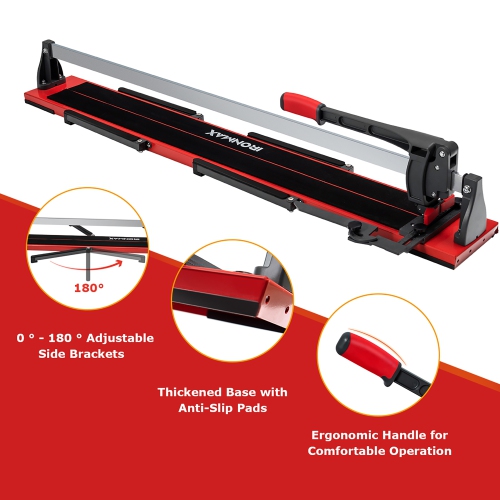 IronMax 48'' Manual Tile Cutter Porcelain Cutter Machine Tungsten Carbide Cutting Wheel