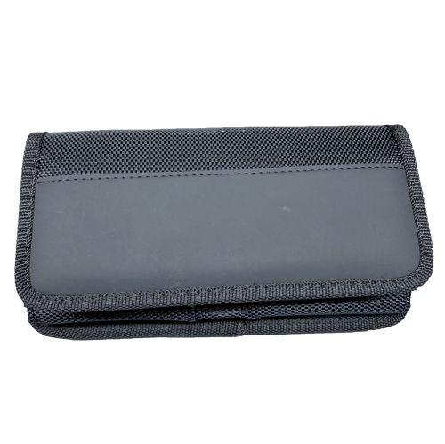 CC  Topsave Premium Horizontal Pu Leather Pouch Mixed Nylon Material With Card Slot for Phone In 6.5" (Fits The Phone +Heavy Duty Protective Case)