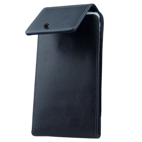 TopSave Premium Vertical PU Leather Pouch with Card Slot for Phone in 5.5"