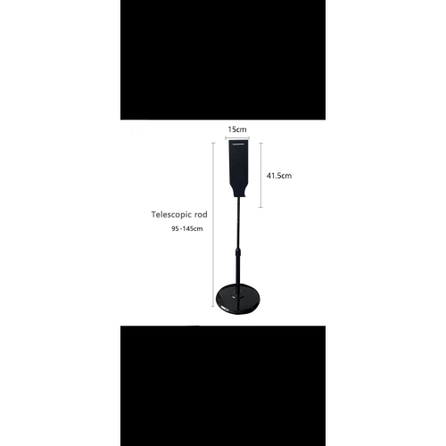 Steryll Telescopic Stand for Sanitizer Dispensers, sleek, durable and sturdy making it very stable, compliments any environment, adjustable height