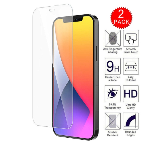 【2 Packs】 CSmart Premium Tempered Glass Screen Protector for iPhone 12 Pro Max, Case Friendly & Bubble Free