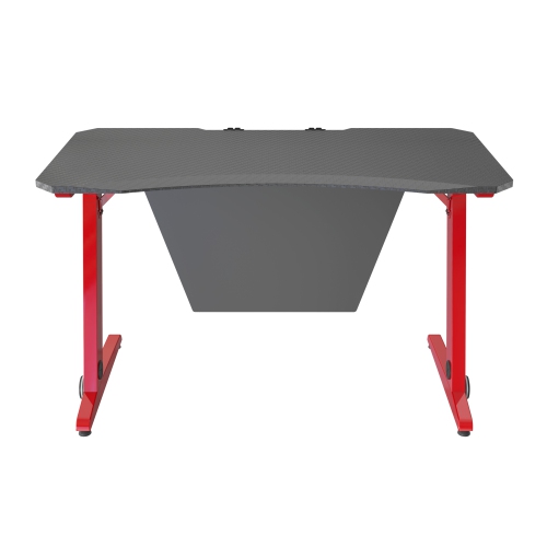 Bureau d'ordinateur de jeu de bureau E-Sports de 120cms larg. X 60cms prof. Z Shape de ViscoLogic avec gestion dissimulée des câbles et protection de