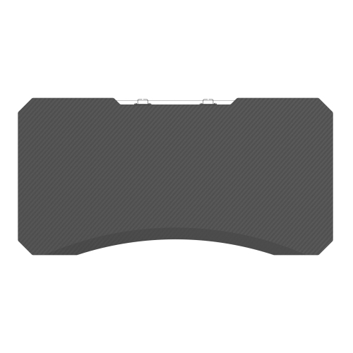 Bureau d'ordinateur de jeu de bureau E-Sports de 120cms larg. X 60cms prof. Z Shape de ViscoLogic avec gestion dissimulée des câbles et protection de