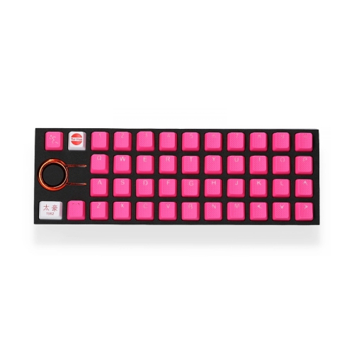 Tai-Hao Rubber Keycaps set - - 42 pcs in Pink