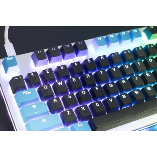 Tai-Hao Rubber Keycap set - Black - 18 pcs