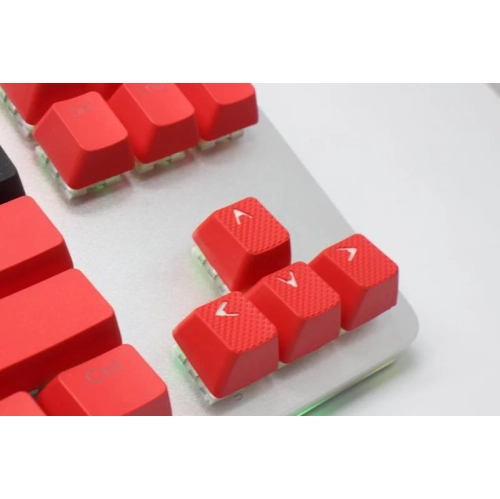 Tai-Hao Rubber Keycap set - Red - 18 pcs