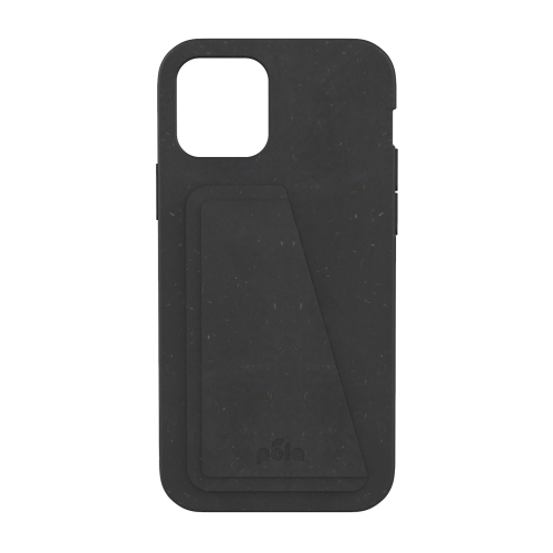 Pela étui portefeuille écolo compostable - iPhone 12/12 Pro, noir