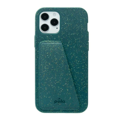 Pela étui portefeuille écolo compostable - iPhone 12/12 Pro, vert