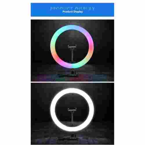 10 « Selfie RGB Ring LightBloggers Ring light pour TikTok / YouTube / Live Stream / Makeup / Photographie / Réunions - avec opérateur de