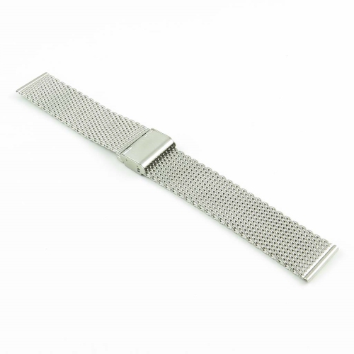 STRAPSCO  Milanese Mesh Watch Band Strap Strap for Samsung Galaxy Watch 3 - 20MM - for 41MM Galaxy Watch3 - In Silver