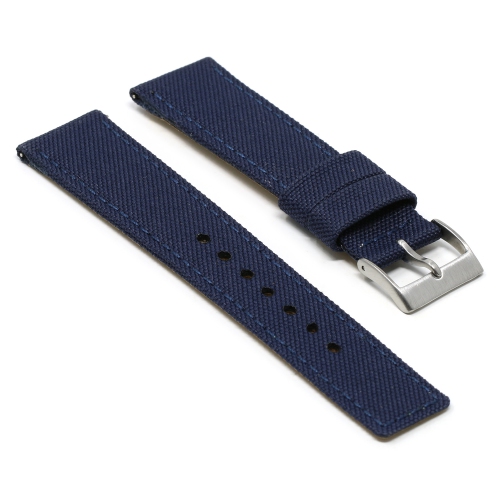 DASSARI Nylon Watch Band Strap for Samsung Galaxy Watch 3 - 20mm - For 41mm Galaxy Watch3 - Navy Blue