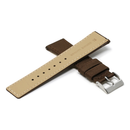 DASSARI Nylon Watch Band Strap for Samsung Galaxy Watch 3 - 22mm - For 45mm Galaxy Watch3 - Brown