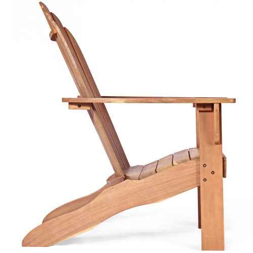 Fauteuil Adirondack extérieur de Costway, meubles de jardin en bois massif