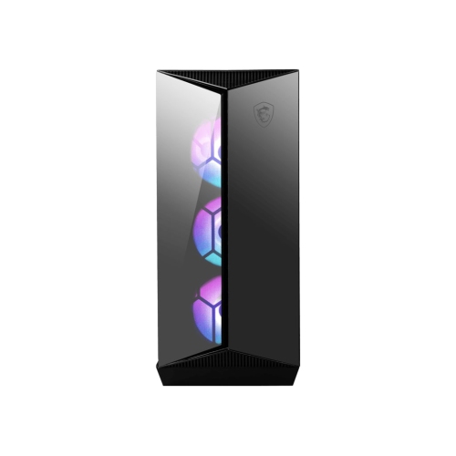 MSI MPG GUNGNIR 110R Mid-Tower PC Gaming Case – Tempered Glass Side Panel – RGB 120mm Fan – Liquid Cooling Support up to 360mm Radiator