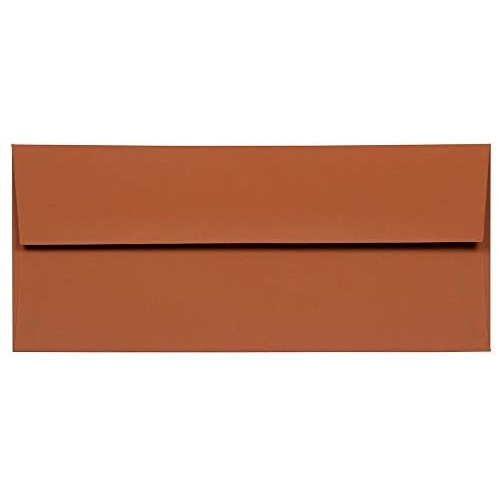 JAM PAPER #10 Business Premium Envelopes 50//Pack 4 1//8 x 9 1//2 Dark Orange