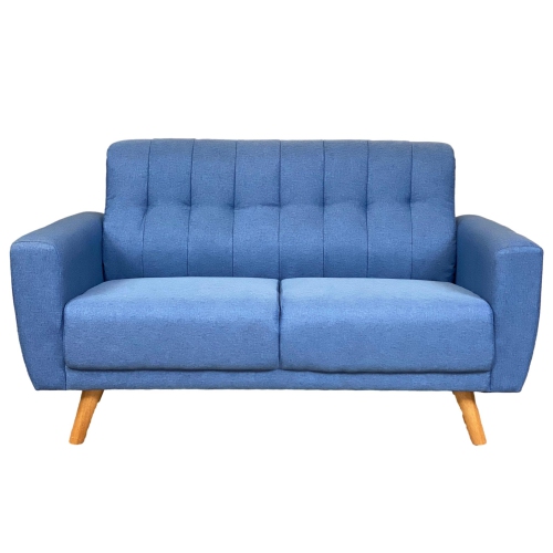 ViscoLogic MOCA [Condo Furniture] Mid-Century Tufted Style Fabric Upholstered Modern Living Room Sofa