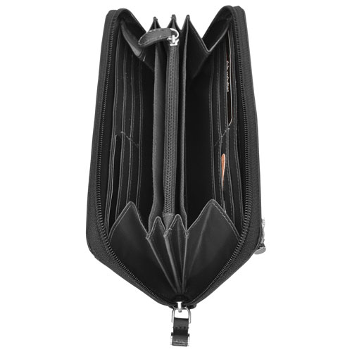 Club Rochelier RFID Genuine Leather Card Holder Wallet - Black