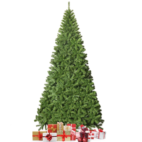 Costway Unlit Hinged PVC Artificial Christmas Tree Premium Spruce Tree
