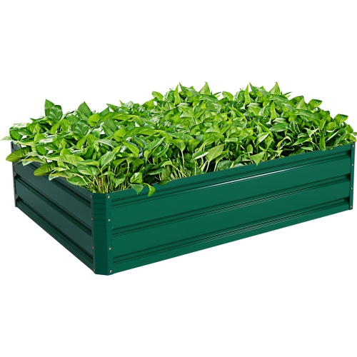 Jardinière surélevée de 47 x 35,5 po légumes et fleurs vert foncé nouveau