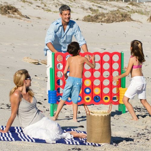 Costway Jumbo 4-to-Score 4 in A Row Giant Game Set