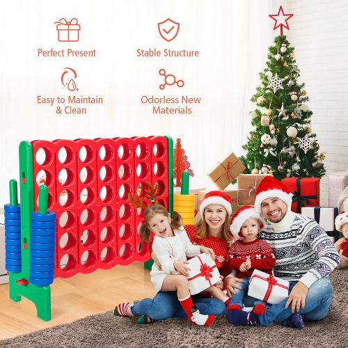 Costway Jumbo 4-to-Score 4 in A Row Giant Game Set