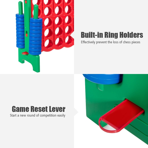 Costway Jumbo 4-to-Score 4 in A Row Giant Game Set