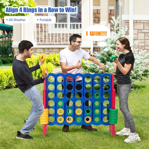 Costway Jumbo 4-to-Score 4 in A Row Giant Game Set