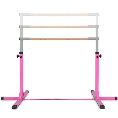 Goplus Adjustable Steel Horizontal Training Bar Gymnastics Junior Home Practice