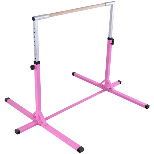 Goplus Adjustable Steel Horizontal Training Bar Gymnastics Junior Home Practice