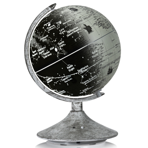 Desktop Globe With Illuminated Map, Illuminated Globe Table Lamps Canada