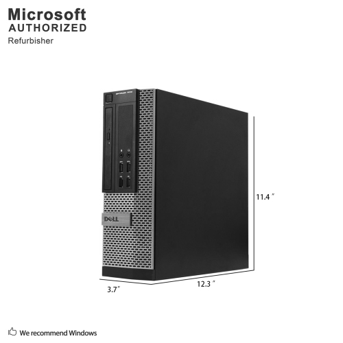 Remis à neuf - Dell OptiPlex 7010 petit format, quadruple cœur Core i5 3470 jusqu'à 3,6 GHz d'Intel, mémoire vive DDR3 d'8 Go, 1 To,