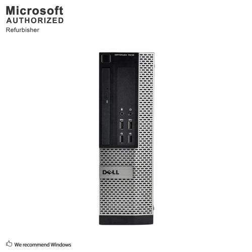 Image 1 of 7.. Refurbished - Dell OptiPlex 7010 SFF, Intel Quad Core i5 3470 up to 3.6 GHz, 16 GB DDR3 RAM, 256 GB SSD, WiFi, Bluetooth, DVD, Windows 10 Pro 64 Bit
