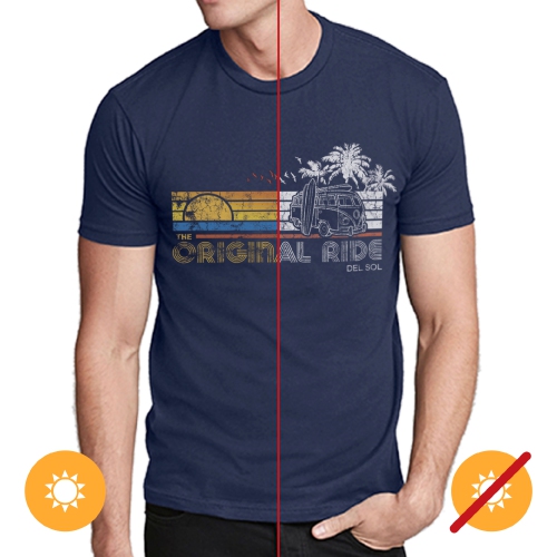 Men Crew Tee - Original Ride - Indigo by DelSol for Men - 1 Pc T-Shirt