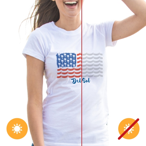 Kids Crew Tee - Tropical Americana by DelSol for Kids - 1 Pc T-Shirt