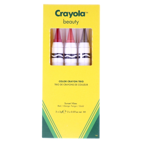 Color Crayon Trio - Sunset Vibes by Crayola for Women - 3 x 0.07 oz Lipstick